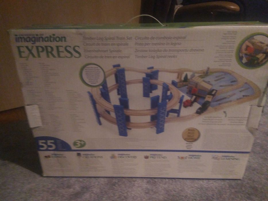 Kolejka drewniana zestaw