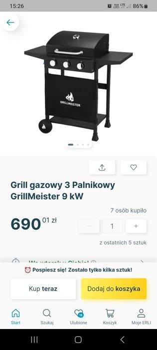 grill gazowy 3 palnikowy