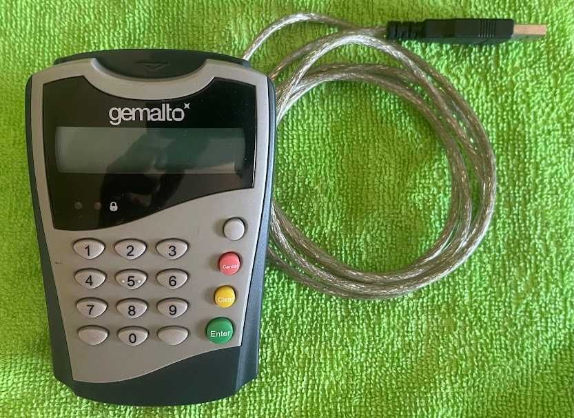 Leitor de Cartões Smart Card Gemalto PC Pinpad Reader HWP113026 D (USB)