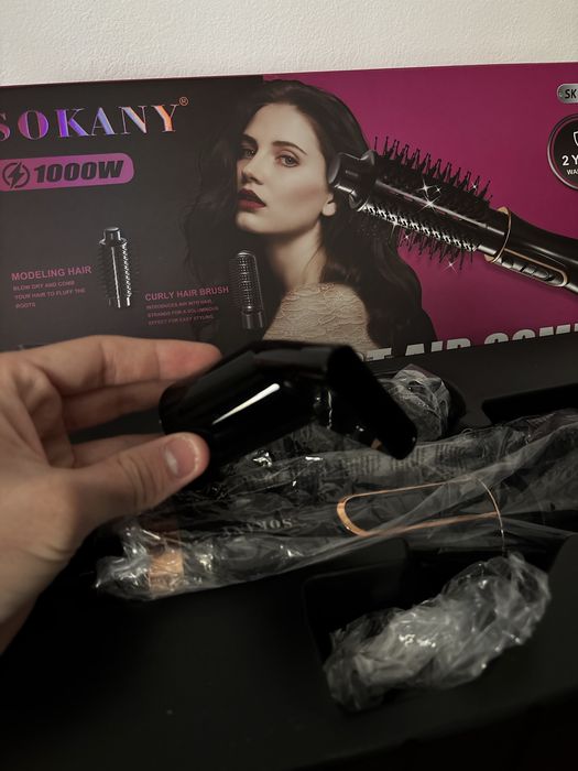 Escova modeladora multifuncional SOKANY 3 em 1 Hot Air Comb