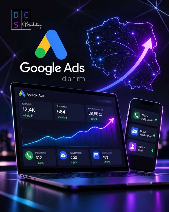Strona internetowa + Google Ads dla firm | wszystko w jednym miejscu
