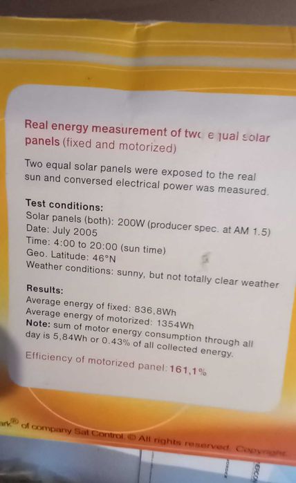 motor solar para seguimento solar