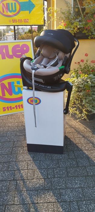 Nowy fotelik samochodowy od narodzin baza ISOFIX obrotowa SKLEP NW