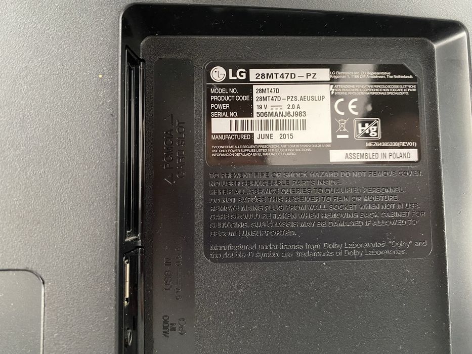 Televisor LG 28MT47D