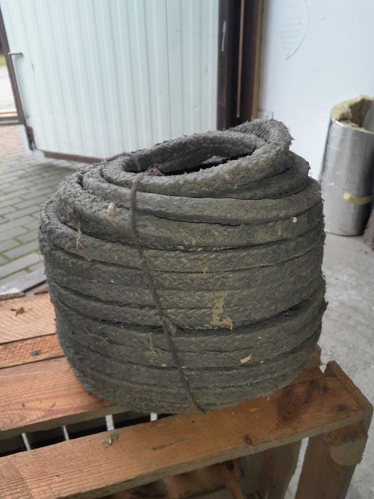 Szczeliwo grafitowe,sznur uszczelniający,sznur grafitowy  14x14 mm
