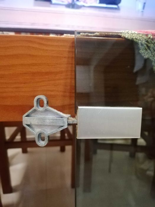 conj 2 portas de armario em vidro