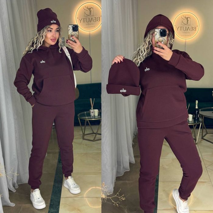 Теплий костюм 3-ка з шапкою