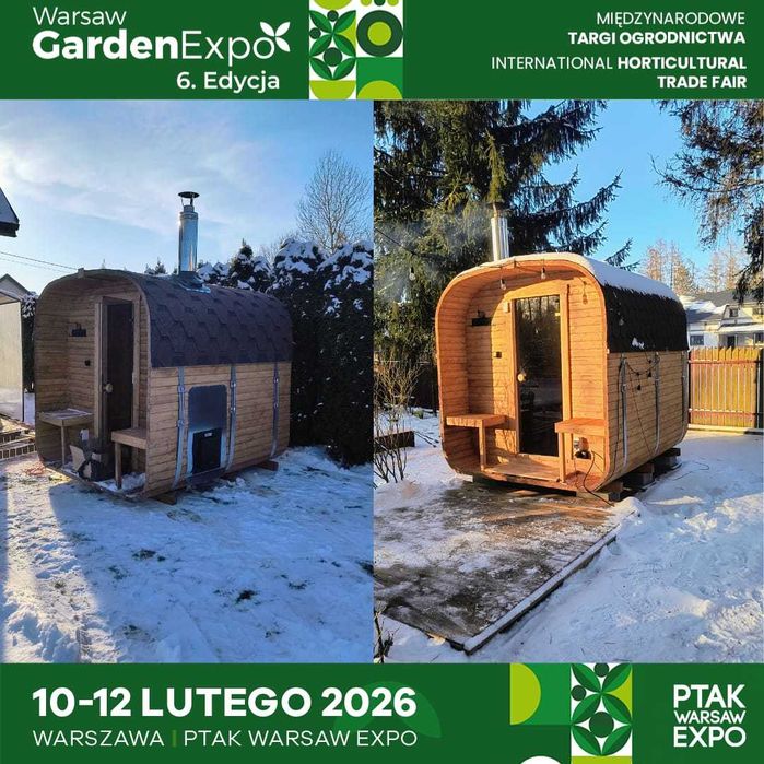 sauna ogrodowa QUADRO 2,35M