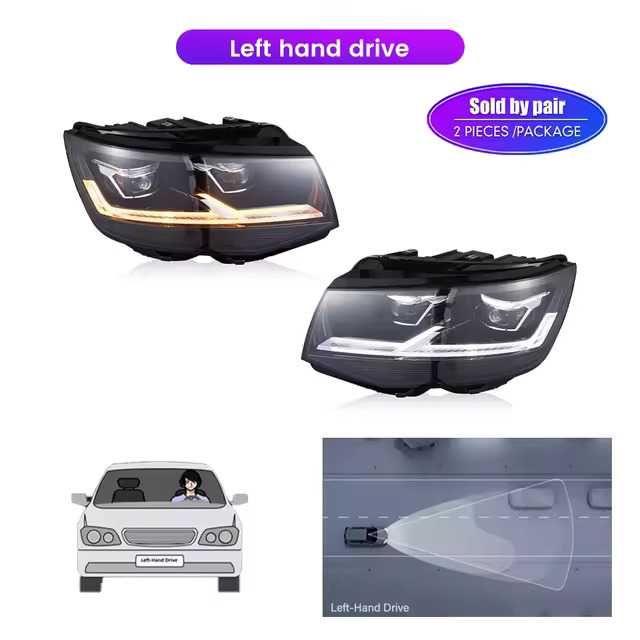 Lampy przednie, lampa przednia FULL LED Mutivan, Transporter, T5, T6