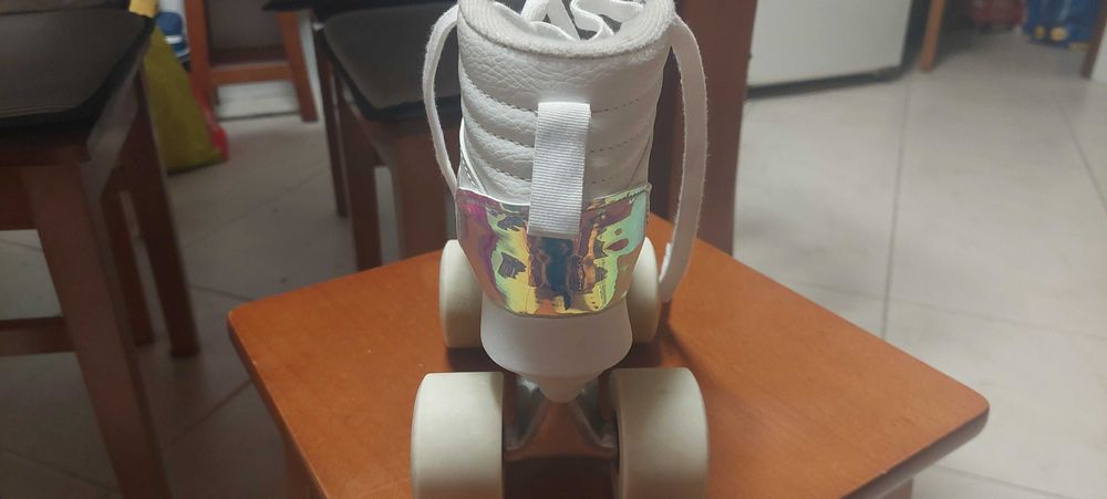 Patins Oxelo de 4 Rodas QUAD 100 brilhante