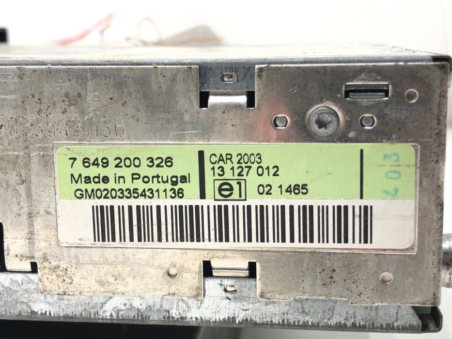 RADIO OPEL MERIVA A 13127012 03-10 ODTWARZACZ MULTIMEDIA, STEREO