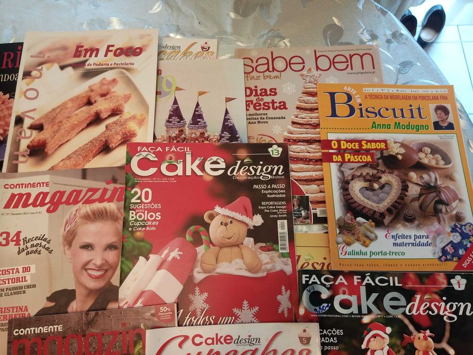 Mega-coleção revistas culinária/receitas/bolos/cake design