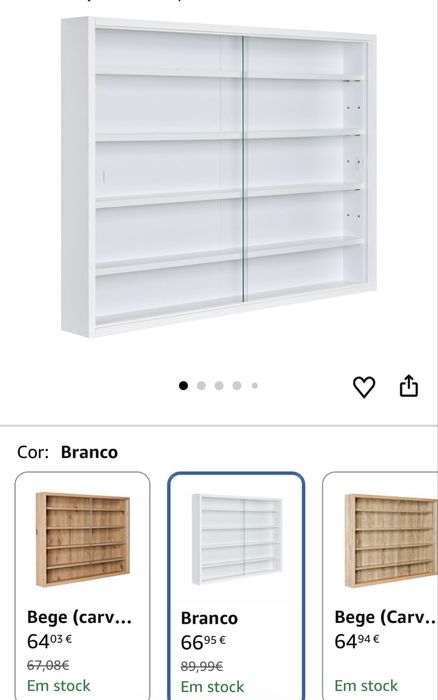 Vitrine Inter Link Madeira e Vidro