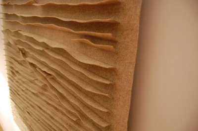 Painel "Terra" em burel. Atelier de Burel