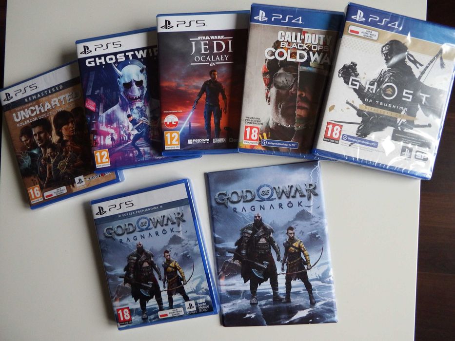 PS5 GOD OF WAR Ragnarok PL edycja PREMIEROWA + metal plate