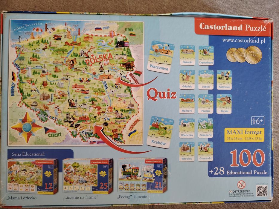 Puzzle Mapa Polski