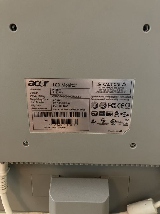 LCD Monitor - Branco