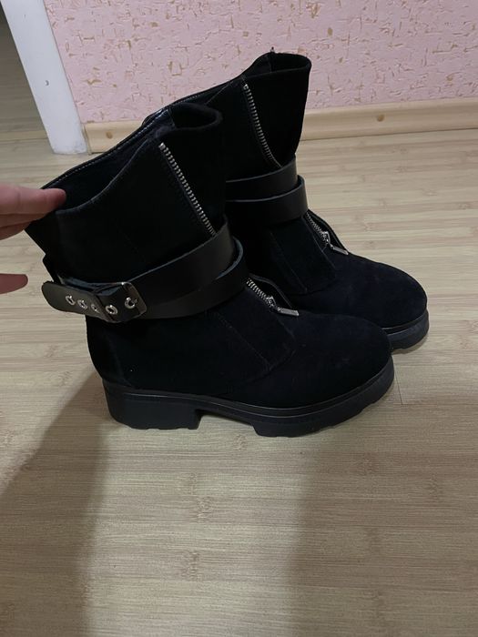 Чоботи зимові alian curdas 38 24.5 см. Чоботи зимові замшеві