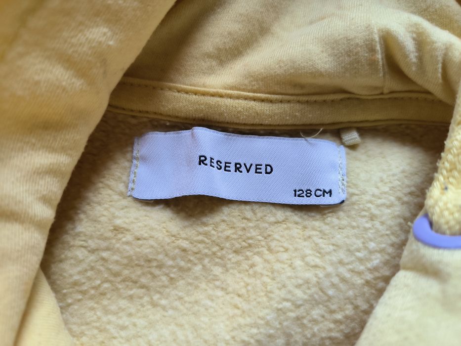 Żółta bluza z kapturem Reserved 128