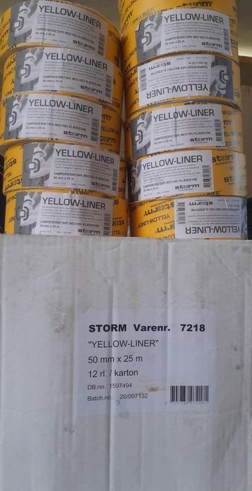Taśma paroizolacyjna Yellow Liner 50mm x 25m