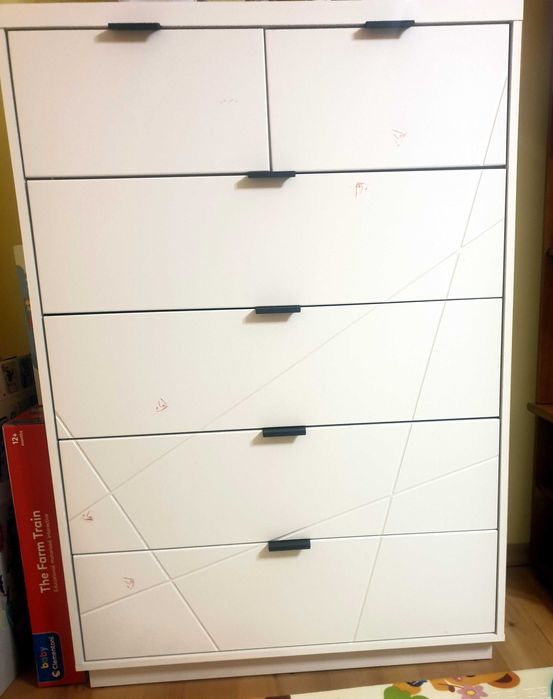 Komoda Forn biały połysk