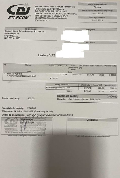 Laptop HP ProBook 450 – solidny, szybki i gotowy do pracy