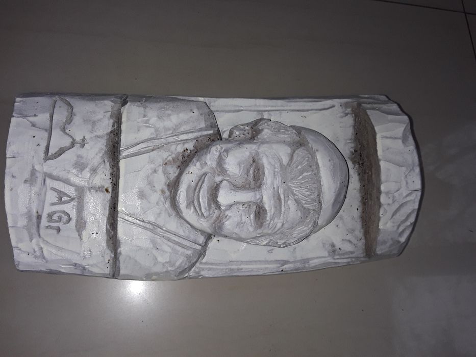 Płaskorzeźba drzeworyt Papież Jan Paweł II