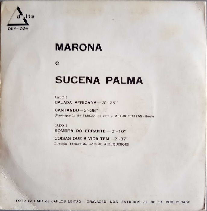 Marona e Sucena Palma	- - - - -	Balada Africana	- - - - -	EP