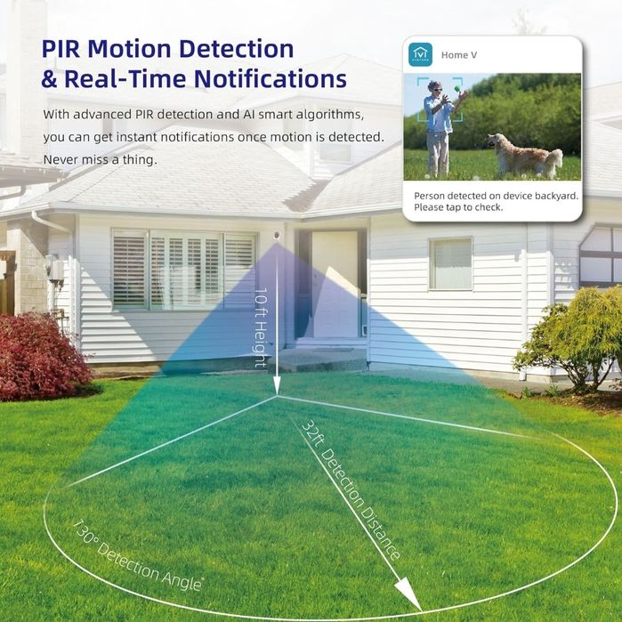 Virtavo Bezprzewodowa kamera bezpieczeństwa zewnętrzna