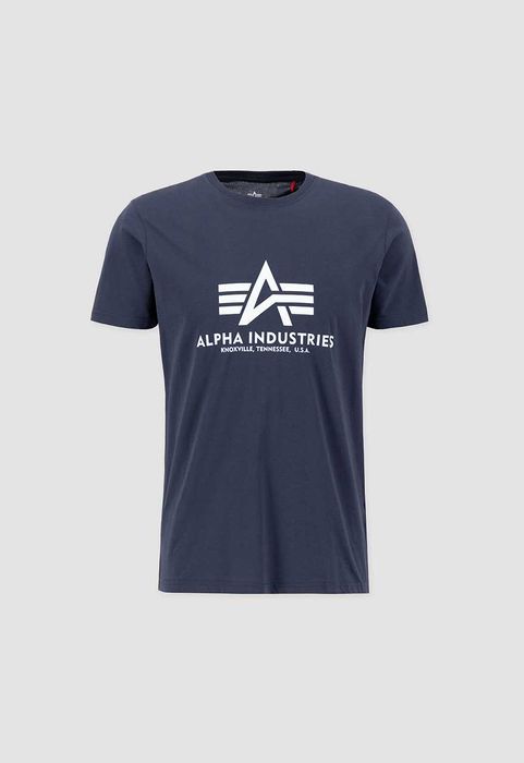 Alpha Industries T-SHIRT BASIC 100501 granatowa