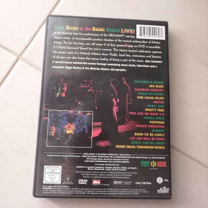 DVD reggae ziggy Marley & the Melody Makers