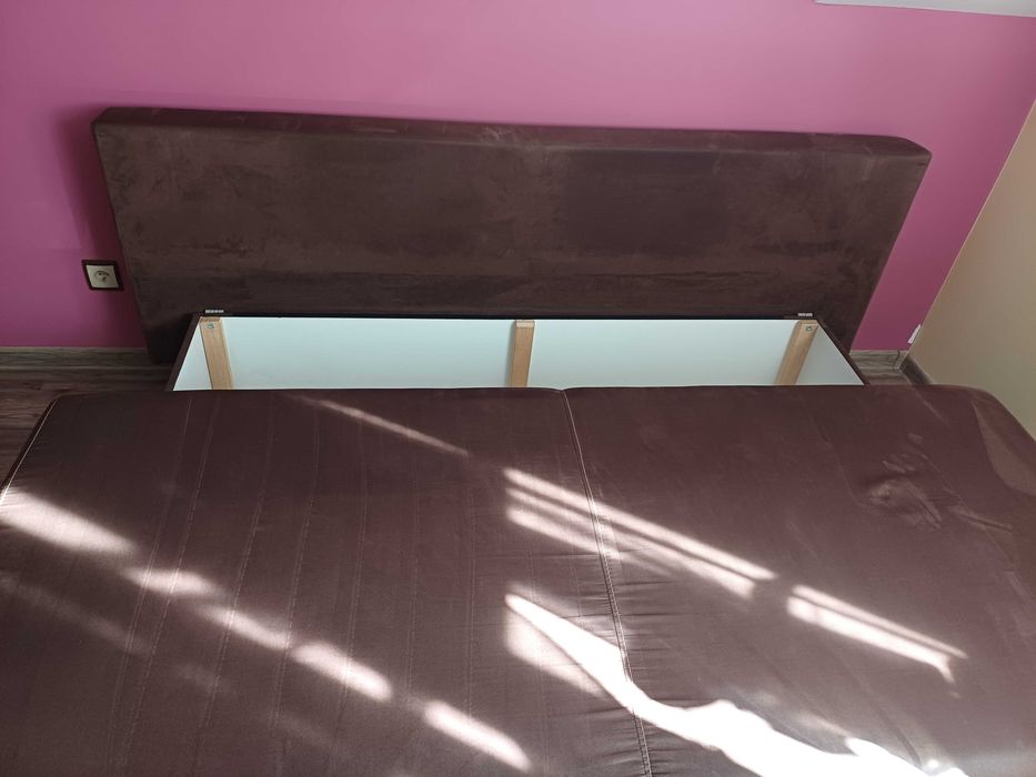 Sofa rozkladana brazowa