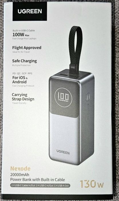 Павербанк UGREEN 130W 20000MAH