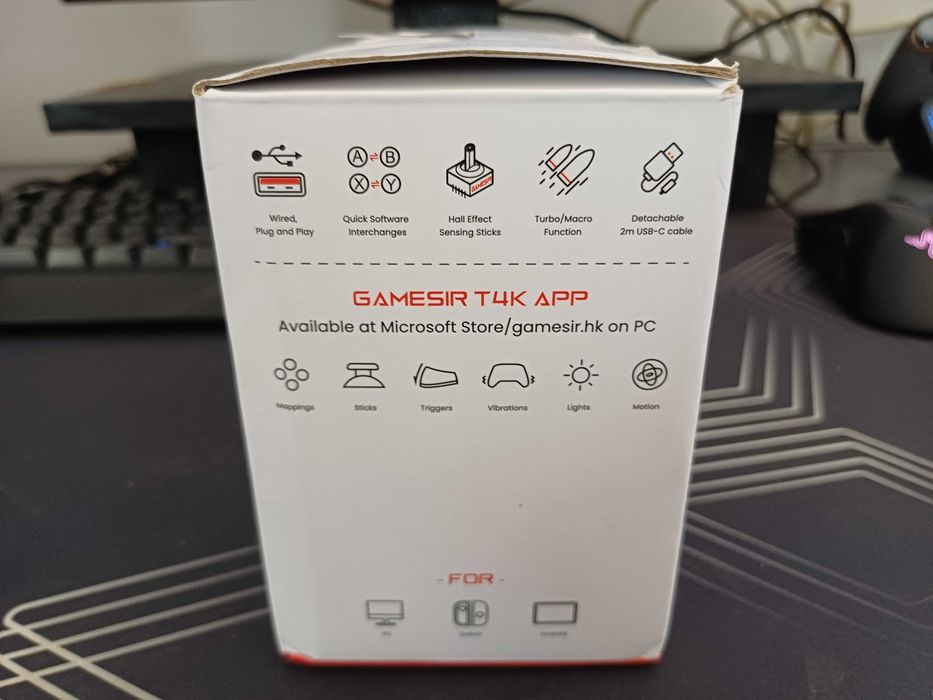 Controle com fio para PC/Android/Switch Gamesir T4 Kaleid