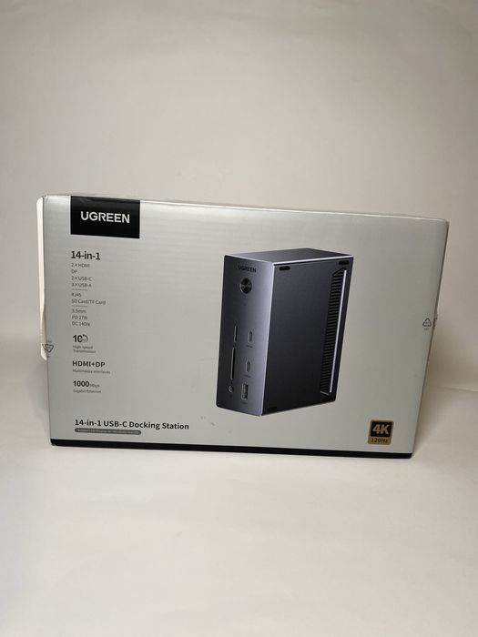 Концентратор UGREEN CM843 14в1 USB-C HDMI DP PD