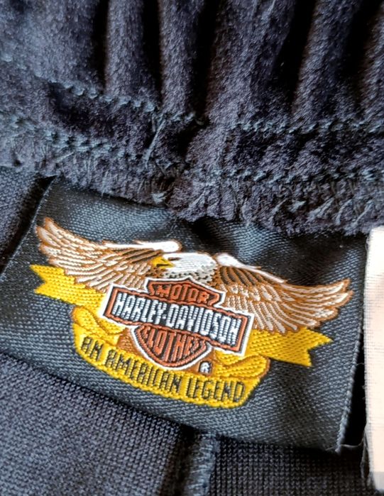 Legginsy welurowe Harley Davidson M
