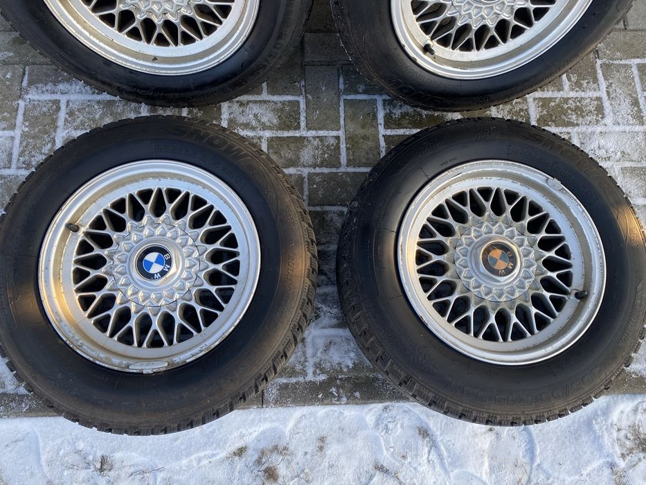 BMW E34 E32 E38 E39 alufelgi felgi aluminiowe 15” Opony 7-8mm ORYGINAL