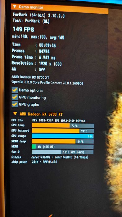 Radeon Sapphire RX 5700 XT NITRO+ OC 8GB GDDR6 OC dual HDMI dual DP