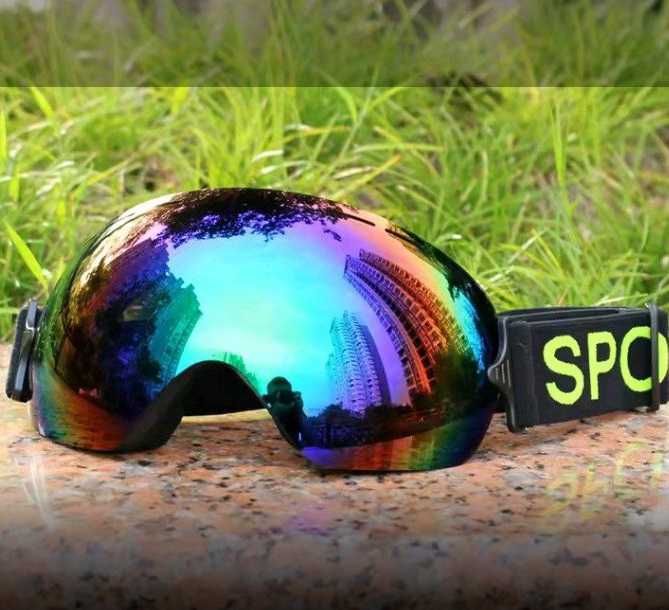 Якісна без рамкова лижна маска дзеркальна лижні окуляри