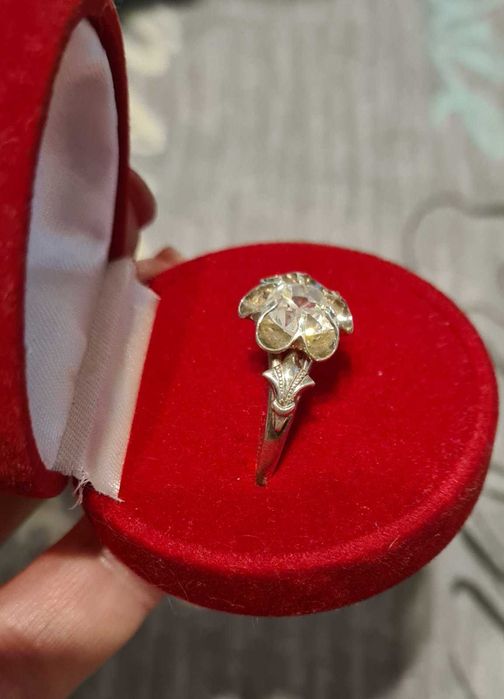 Кольцо серебро 875 проба звезда СССР . Размер 21,5