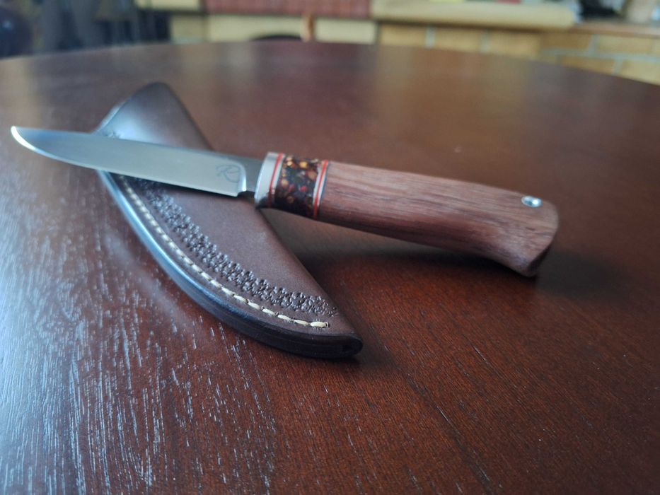 Nóż myśliwski, obozowiec, custom-ręcznie robiony.