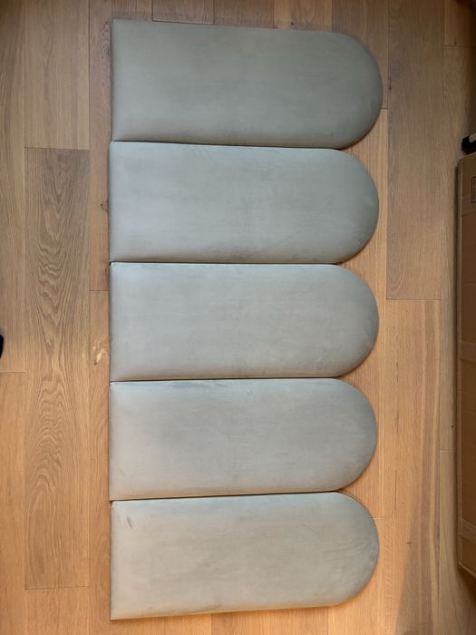 Tapicerowane panele x5, zagłówek do łóżka