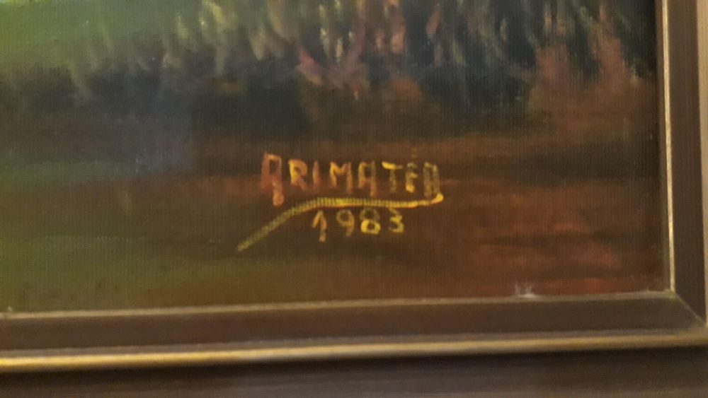 Quadro Pintado á Mão - Caçada Inglesa