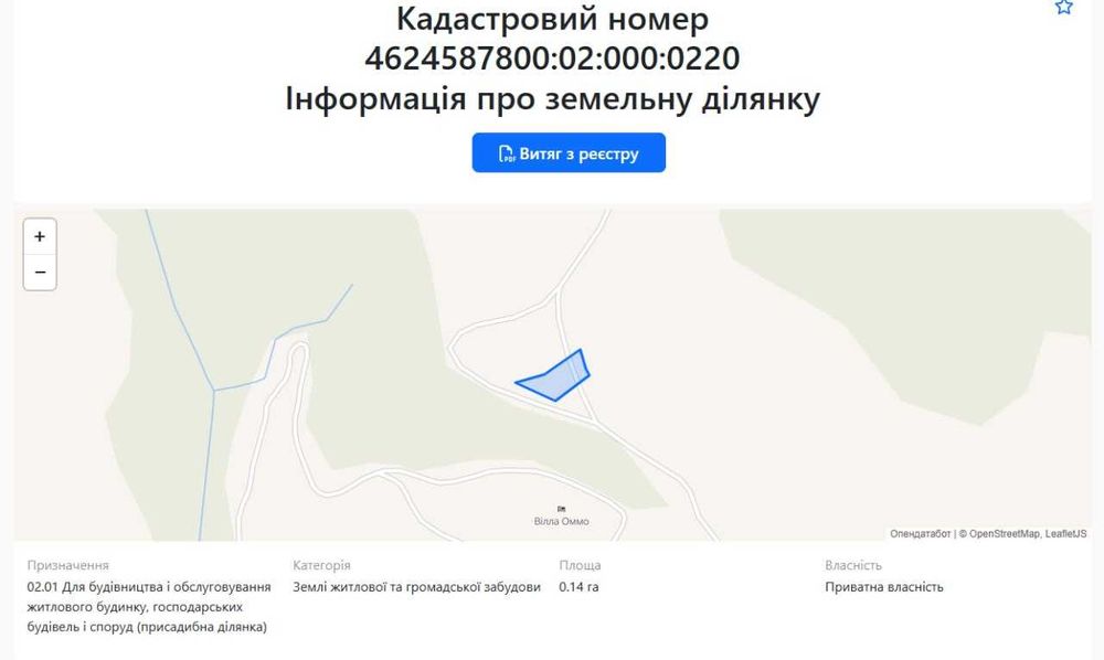 Продаж 2 земельних ділянок у Карпатах, с. Тухля