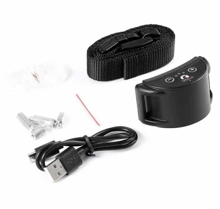 Coleira Anti-Latido Automática Recarregável Som/Vibração/Choque - Novo