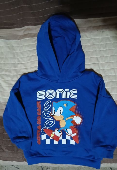 Bluza 98cm  sonic z kapturem