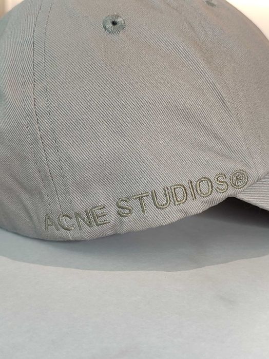 Бейсболка Acne Studios Cotton Baseball Cap Grey/Khaki