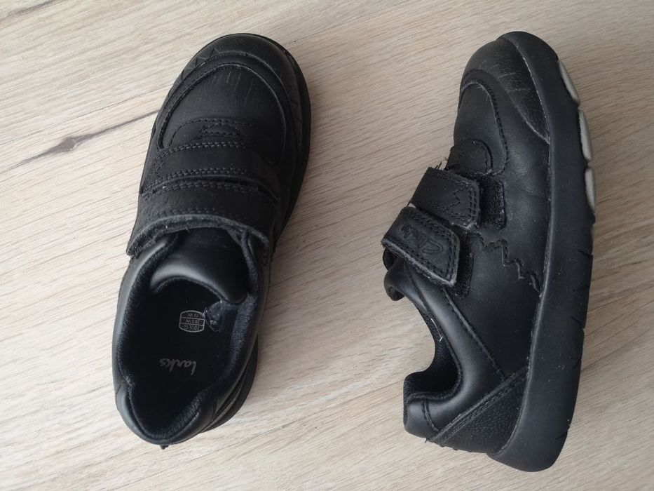 Buty dla chłopca skórzane czarny Clarks Rex rozmiar 28.5