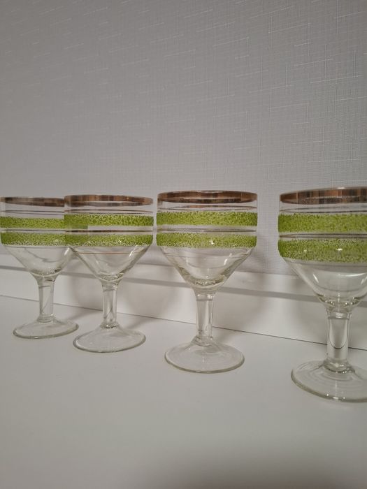 Келихи з позолотою, 5 шт