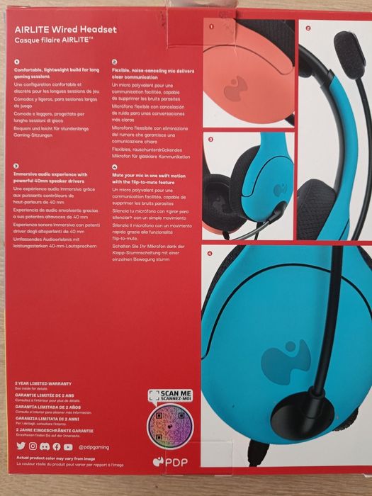 Słuchawki przewodowe do Nintendo Switch